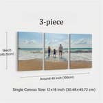 Personalisierte warme minimalistische 3-teilige Foto Split Leinwand Drucke Housewarming Jahrestag Geschenk für Newlywed Paare
