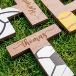 Pelota deportiva personalizada en forma de letra Decoración de escritorio con nombre Decoración para el hogar Regalo de graduación de fin de temporada para jugador amante de los deportes