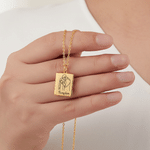 Personalized To My Love Photo Necklace Dainty Jewelry Daily Wear Anniversary Gift for Couples Family