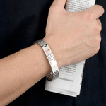 Braccialetto elastico di allarme medico di emergenza personalizzato da uomo con testo inciso Regalo di compleanno per pazienti affetti da epilessia, diabete e allergie