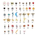 Personalizada Birthstone Inicial Construye tu propia cadena ajustable volante Charm Accesorios de coche Regalo de cumpleaños para la familia amigo propietario del coche