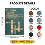 Personalized Crossword Puzzle A5 Journal Notebook with Title Text and Name Daily Use Birthday Gift for Teammates Colleagues