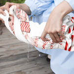 Personalised Hand Drawn Line Cartoon Character Quick Dry Beach Towel and Drawstring Bag with Name Travel Birthday Summer Vacation Gift for Kids Family