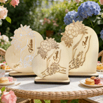 Personlig hjerteblomst som holder hender Skrivebordsdekorasjon med navn Jubileum Morsdagsgave til mor Familie