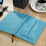 Personalised Never Give Up Motivational Quote A5 Journal Notebook with Name Graduation Gift for Graduates