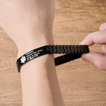 Braccialetto elastico di allarme medico di emergenza personalizzato da uomo con testo inciso Regalo di compleanno per pazienti affetti da epilessia, diabete e allergie