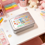 Personalised Coffee Machine Bread Ice Cream Pattern Biscuit Tin with Name Daily Storage Accessory Birthday Gift for Kids Boys Girls