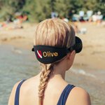 Personalized Embroidered Scuba Dive Flag Mask Strap Cover Name Diving Accessory Daily Use Birthday Gift for Scuba Divers Diving Enthusiasts