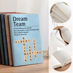 Personalized Crossword Puzzle A5 Journal Notebook with Title Text and Name Daily Use Birthday Gift for Teammates Colleagues