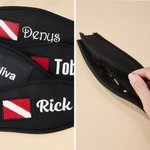 Personalized Embroidered Scuba Dive Flag Mask Strap Cover Name Diving Accessory Daily Use Birthday Gift for Scuba Divers Diving Enthusiasts