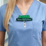 Insignia acrílica personalizada con nombre y texto Regalo de la semana de la enfermera para el personal médico de la enfermera