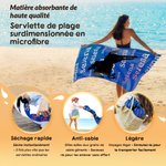 Serviette de plage personnalisée avec silhouette et nom - Style de silhouette cavalier et cheval - Cadeau d'anniversaire pour passionné d'équitation