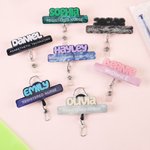 Insignia acrílica personalizada con nombre y texto Regalo de la semana de la enfermera para el personal médico de la enfermera