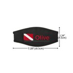 Personalized Embroidered Scuba Dive Flag Mask Strap Cover Name Diving Accessory Daily Use Birthday Gift for Scuba Divers Diving Enthusiasts