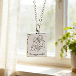 Personalized To My Love Photo Necklace Dainty Jewelry Daily Wear Anniversary Gift for Couples Family