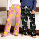 Personalized Multicolor Ball Soft Pajama Pants with Name World Cup Birthday Gift for Woman Man Kid
