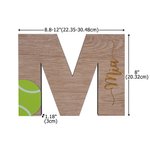 Pelota deportiva personalizada en forma de letra Decoración de escritorio con nombre Decoración para el hogar Regalo de graduación de fin de temporada para jugador amante de los deportes