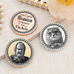 Henkilökohtainen valokuva Teksti muistokolikko Display Stand Pet & Human Loss Sympathy Memorial Day lahja perheelle Ystävät