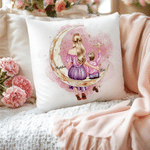 Personalizzato stella luna mamma bambino vista posteriore morbido cuscino copertina con nome Home Decor festa della mamma regalo di compleanno per la madre ragazzo ragazza