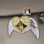 Personalized Guardian Angel Photo Car Visor Clip with Text Car Accessory Meaningful Sympathy Gift for Loss of Loved One