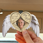 Personalised Guardian Angel Photo Car Visor Clip with Text Car Accessory Meaningful Sympathy Gift for Loss of Loved One