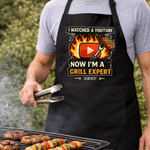 Personalised Barbecue Theme Adult Apron with Name Daily Kitchen Cooking Father's Day Birthday Gift for Dad Man