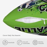 Taie d'oreiller personnalisée en forme de graffiti avec nom Cadeau pour les amoureux du football
