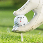 Personalized Hole In One Golf Ball with Name and Date Funny Father's Day Birthday Gift for Couples Golf Lovers