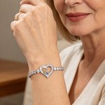 Personlig kjærlighetsknute Zirkon 2-4 fødselssteiner Justerbart armbånd med navn Jubileum Bursdag Morsdagsgave til mamma bestemor