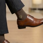 Personalized Embroidered Monogram 100% Cotton Men's Socks with Name Wedding Party Gift for Business Man Officer Groomsman Groom