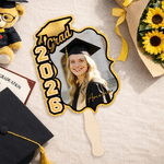 Personalized Graduation Cap Photo Flash Card Graduation Fan with Name Graduation Gift for Class of 2026