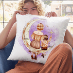 Personalizzato stella luna mamma bambino vista posteriore morbido cuscino copertina con nome Home Decor festa della mamma regalo di compleanno per la madre ragazzo ragazza