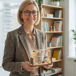 Personalised Chalk Blackboard Teaching Elements LED Night Light with Title Surname and Wooden Base Teacher's Day Appreciation Gift for Teacher