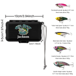 Personalized Reel Great Dad Fishing Theme Metal Fishing Lure and Tool Box Set with Name Daily Fishing Father's Day Gift for Father Fishing Lovers