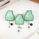 Personalized I Have to Say Weird Stuff or I'll Die Funny Frog Badge Lanyard with Initial Nurses' Day Teachers' Day Gift for Teacher Nurse
