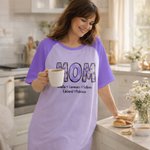 Personalized Daisy Title Multicolor Lounge Pajamas Nightdress with 1-16 Names and Pockets Daily Wear Birthday Mother's Day Gift for Grandma Mom