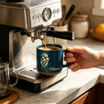 Personalised Jewellery-Inspired Birth Flower 11.8 oz Ceramic Mug with Name Daily Use Mother's Day Birthday Gift for Mom Woman