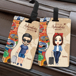 Etiquette de bagage personnalisée avec nom Accessoire de voyage Cadeau d'anniversaire pour la famille et les amis