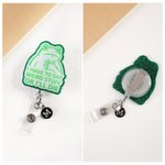 Personalized I Have to Say Weird Stuff or I'll Die Funny Frog Badge Lanyard with Initial Nurses' Day Teachers' Day Gift for Teacher Nurse