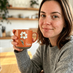 Personalised Jewellery-Inspired Birth Flower 11.8 oz Ceramic Mug with Name Daily Use Mother's Day Birthday Gift for Mom Woman