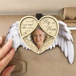 Personalized Guardian Angel Photo Car Visor Clip with Text Car Accessory Meaningful Sympathy Gift for Loss of Loved One
