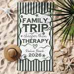 Asciugamano da spiaggia personalizzato con nome, elemento dell'oceano, a strisce, ad asciugatura rapida, regalo di compleanno per donne, famiglia e amici.