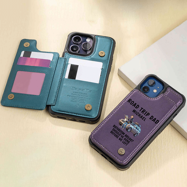 Etui de téléphone personnalisé pour iPhone ou Samsung avec nom Cadeau de fête des pères pour la famille et les amis