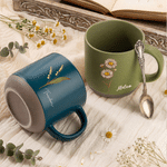 Personalised Multi-Colour Birth Flower Mug with Name Daily Drinking Birthday Gift for Women Friends Family