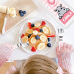 Henkilökohtainen Cartoon Eläimet Turvallinen Kannettava Haarukka Lusikka Veitsi 3 Pcs Ruokailuvälinesarja, jossa on asia ja nimi Takaisin kouluun Päivittäinen käyttö Syntymäpäivälahja lapsille