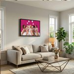 Personalized Minimalist Bestie Photo Giclee Canvas Prints Home Decor Housewarming Birthday Gift for Sisters Friends