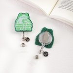 Personalized I Have to Say Weird Stuff or I'll Die Funny Frog Badge Lanyard with Initial Nurses' Day Teachers' Day Gift for Teacher Nurse