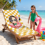 Serviette de plage à séchage rapide avec nom Activités de plein air Fête de plage Cadeau d'anniversaire pour enfants Famille