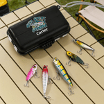 Personalized Reel Great Dad Fishing Theme Metal Fishing Lure and Tool Box Set with Name Daily Fishing Father's Day Gift for Father Fishing Lovers