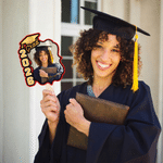 Personalized Graduation Cap Photo Flash Card Graduation Fan with Name Graduation Gift for Class of 2026